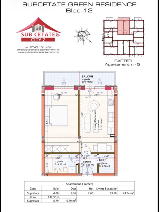 Proprietar vand apartament cu parcare