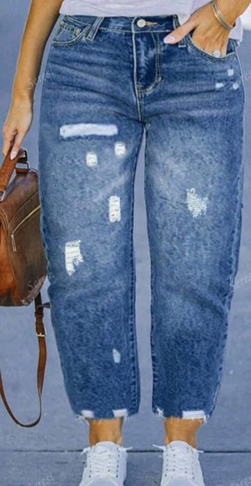 Дамски сини  дънки