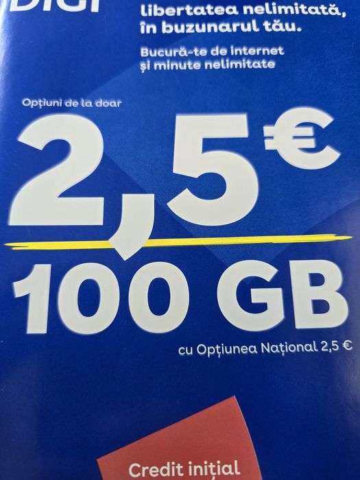Vand cartele reîncărcabile DIGI numere de AUR