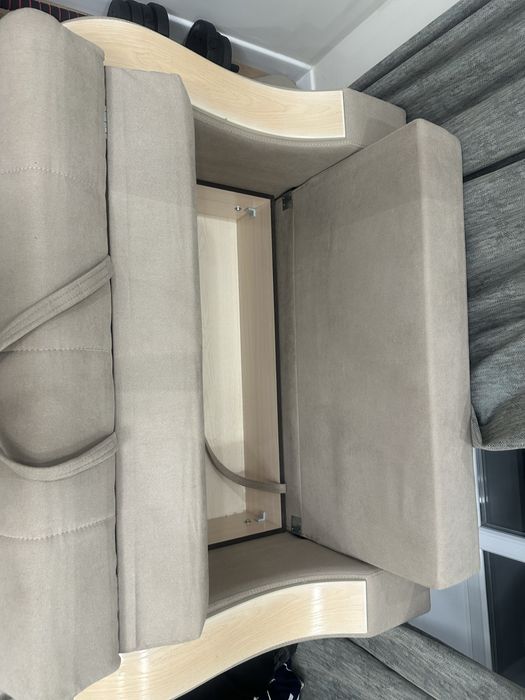 раскладной диван+кресло(7 подушек)