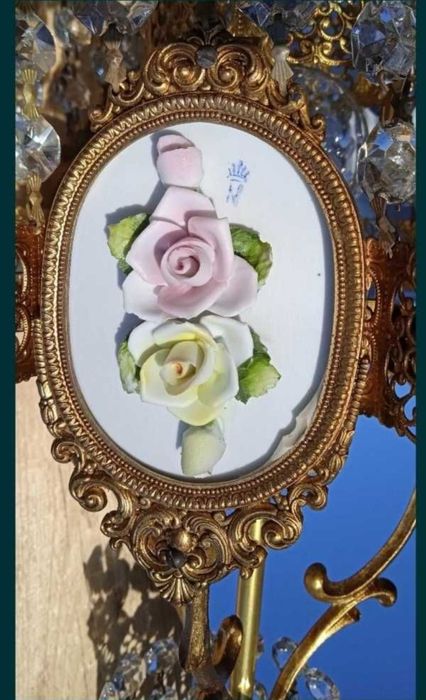 Capodimonte кристален полилей