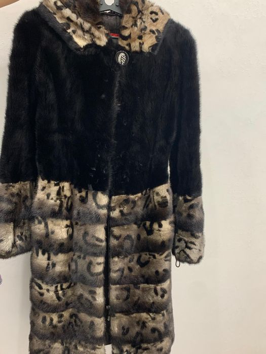 Шуба норковая с копюшоном