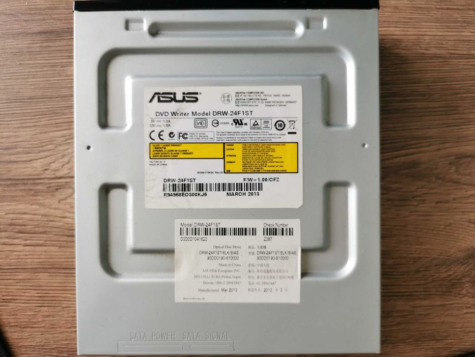 Оптический привод ASUS DRW-24F1ST Black