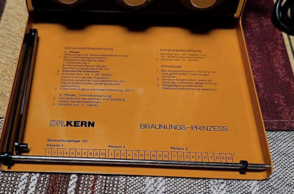 Lampă cu cuarț Dr. KERN UV+IR (terapeutică)