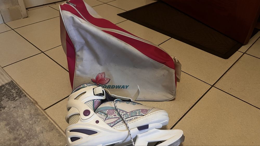 Коньки NORDWAY девчачие с сумкой