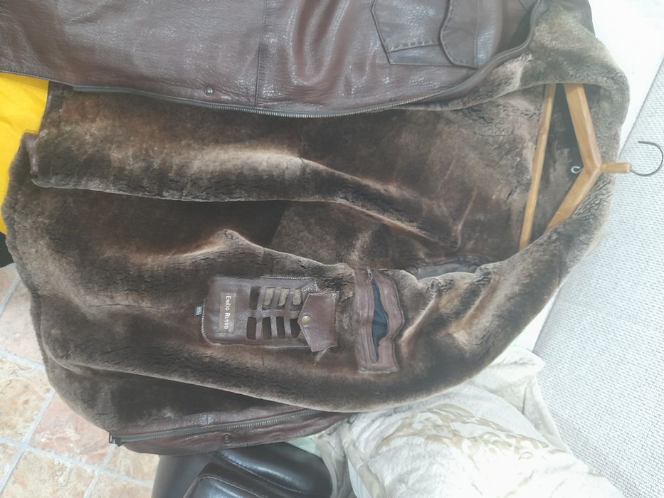 Куртка зимняя кожаная