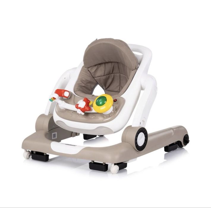 Детска проходилка 4 в 1 Chipolino - Little Explorer, бежовa