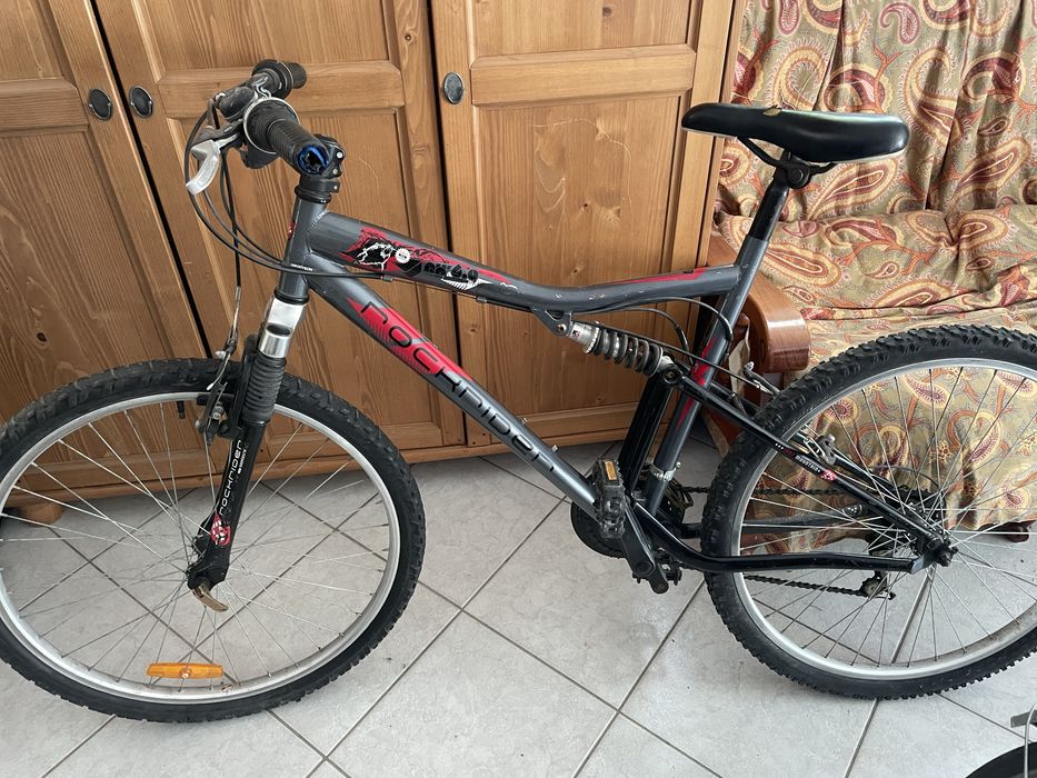 Bicicletă cu dublă suspensie Rockrider rițu de 26