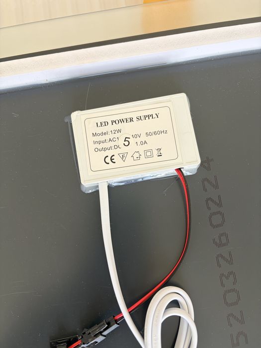 Oglinda de baie cu banda led 60x70