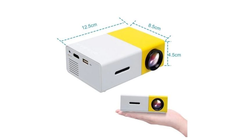 Mini videoproiector LED, proiector portabil Full HD (1080p), HDMI USB