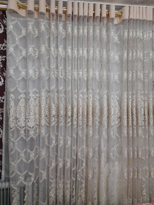 Тайер тикилган парда сотилади карниз ва оркасидаги защиткаси билан