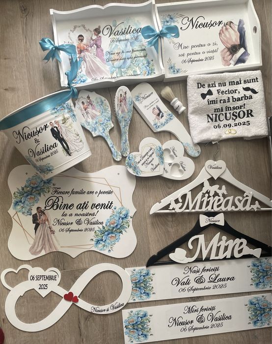 Tavita mireasa, tavita mire,cutie verighete,galeata,cutie dar