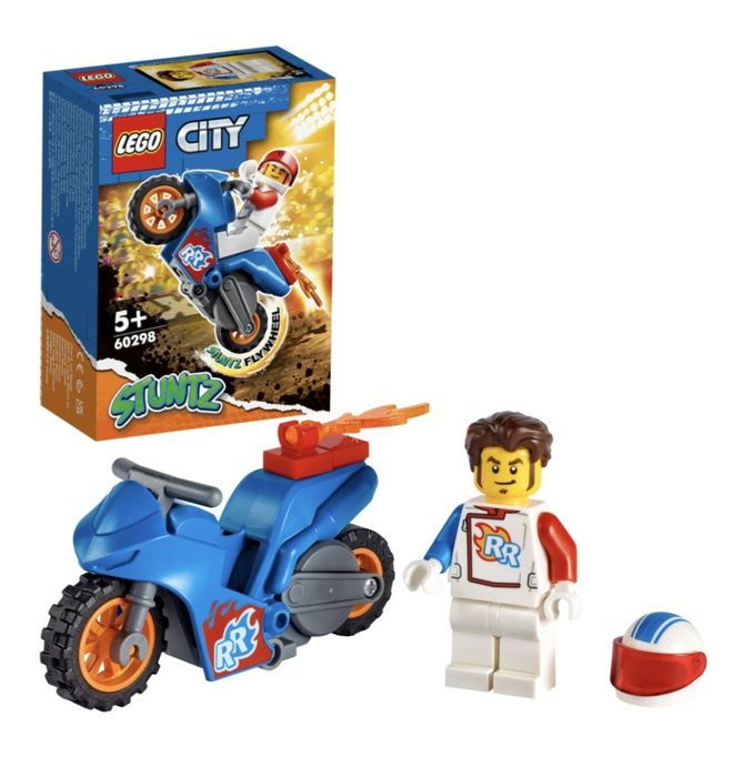 LEGO City Stuntz - Каскадьорски мотоциклет ракета 60298, 14 части

 5.