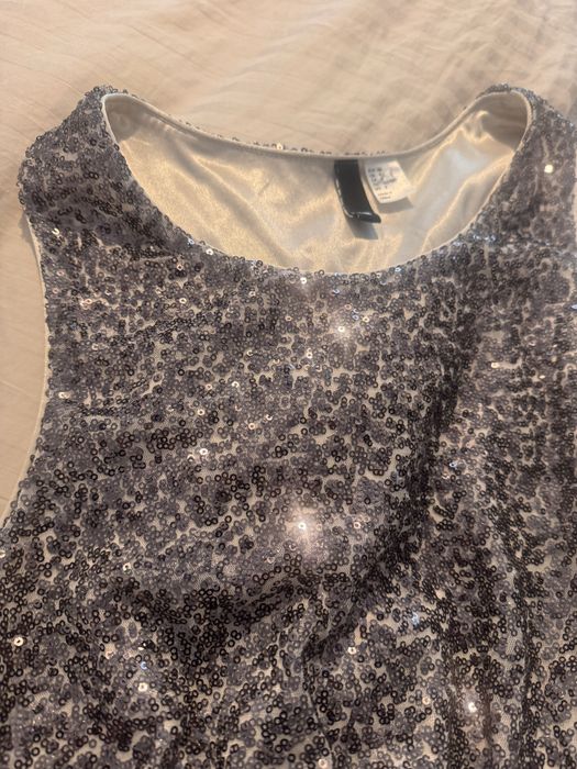 Rochie H&M 36-38 tull cu paiete