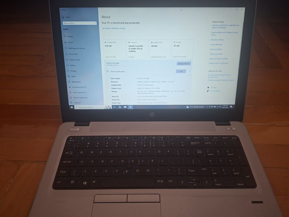 Laptop HP EliteBook 850 G3 – Intel Core i5, 16 GB RAM, 1xM2 256 Gb, 1x 256 Ssd, 15.6”