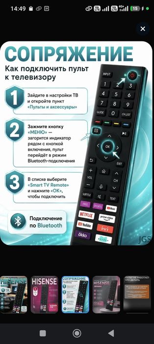 Пульт управления ТВ.
