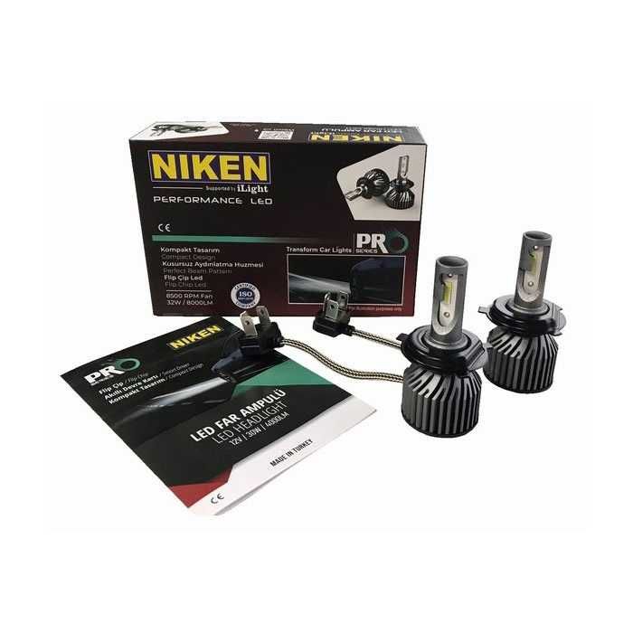 Диодни крушки NIken H4 ПРО 2брк-т с вградена охлаждаща система