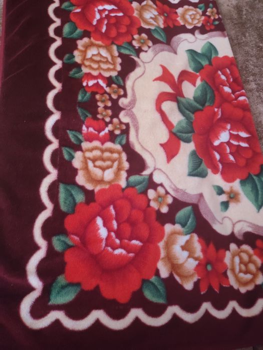 Плед одеяло красное