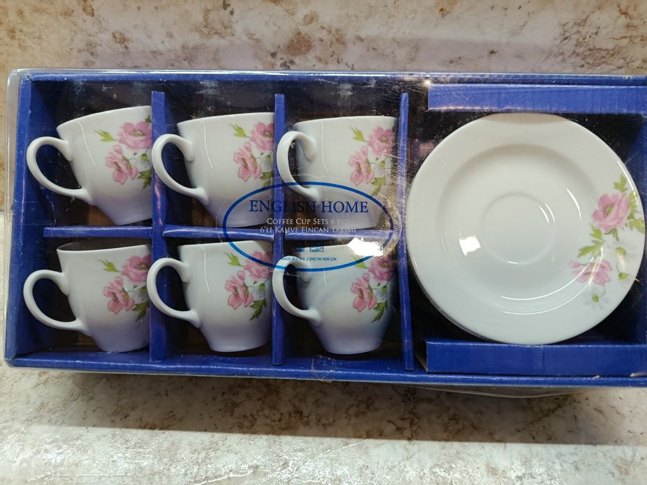 Сервиз чаши за кафе English home