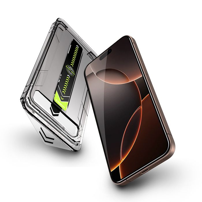 iPhone 17/Pro/Max/Air/ TITAN GLASS Easy App Стъклен протектор за екран