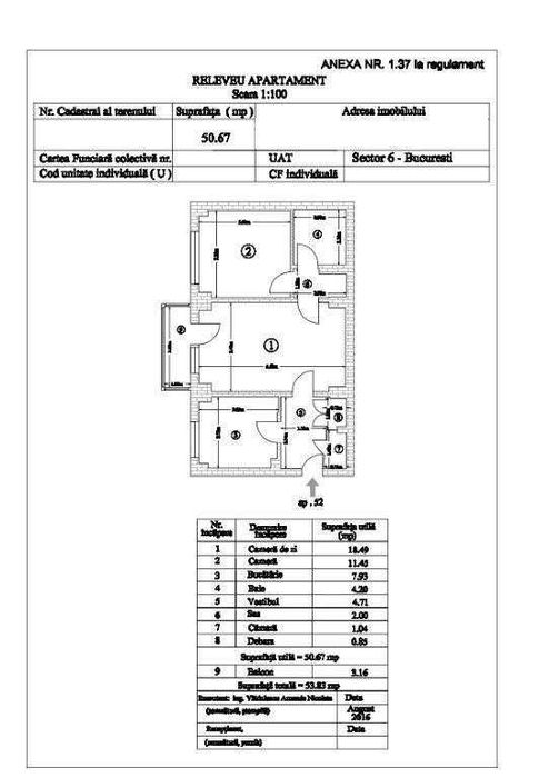 Apartament 2 camere Gorjului