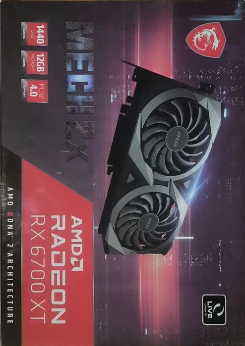 Видеокарта AMD RADEON RX 6700 XT 12GB