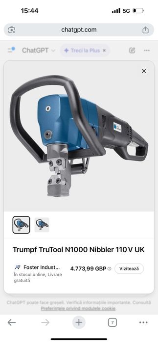 Masina taiat tabla trutool n 1000.