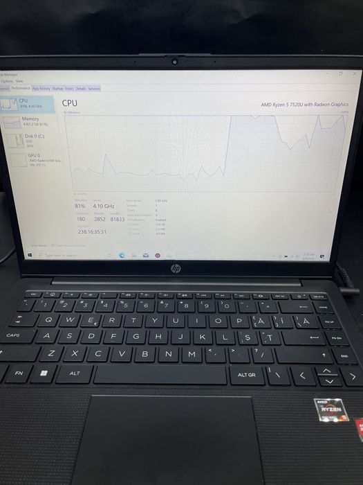 Laptop HP TPN-1141 / Ryzen 5 5720u / 256Gb ssd / 8GB RAM #40590