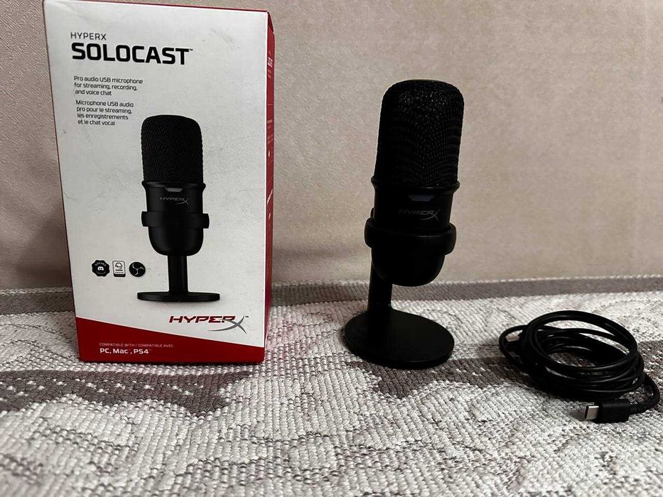 Микрофон HyperX SoloCast полный комплект