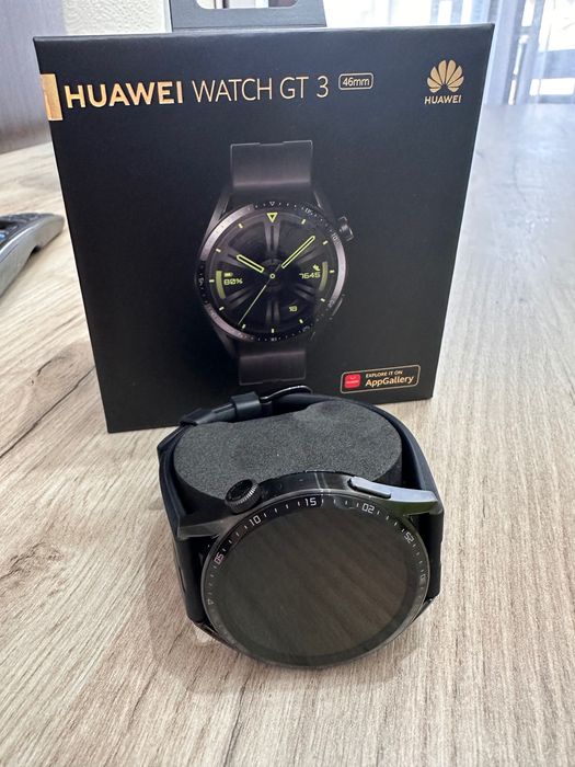 Смарт часовник Huawei - GT 3, 46mm, черен