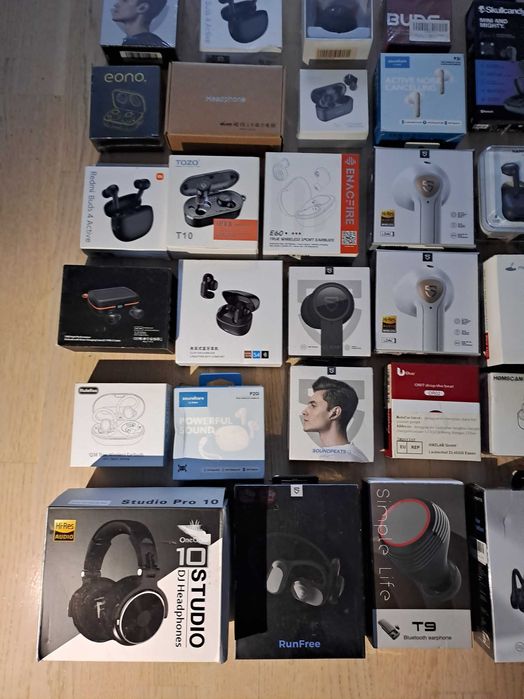 Lot 40 Caști Wireless Bluetooth: Anker, SoundPeats, Muzili, Echo Buds