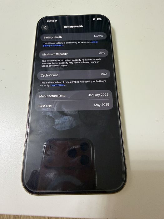 IPhone 16 Pro Max Desert Titanium 256GB in garantie