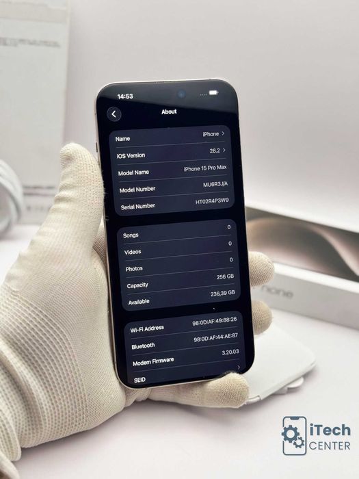 iPhone 15 Pro MAX, Natural, 100% батерия, КАТО НОВ, 1г. ГАРАНЦИЯ!