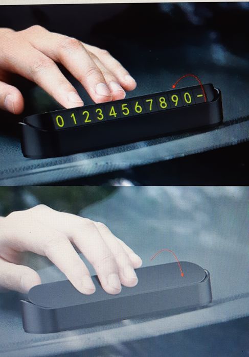 Suport plastic numar telefon pentru parcare temporara