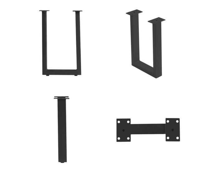 Метална основа за холна маса - черен мат