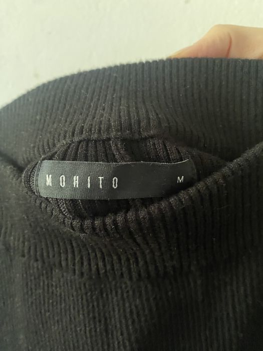 Fusta midi dreapta S tricot caldiroasa iarna toamna