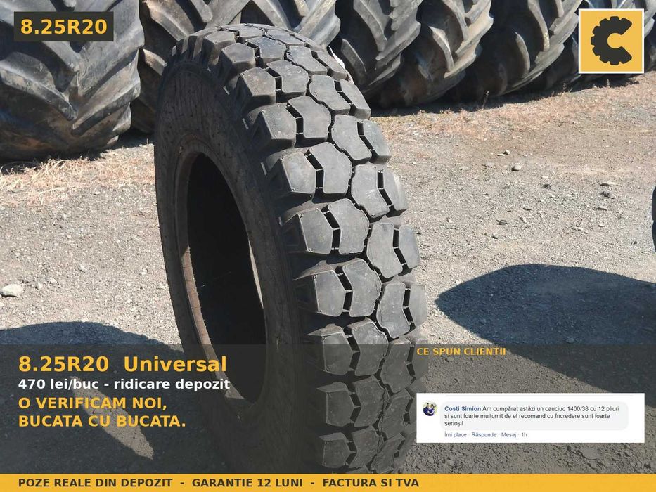 Cauciucuri 8.25R20 Universal Anvelope Remorca Camion Tractor SH IEFTIN