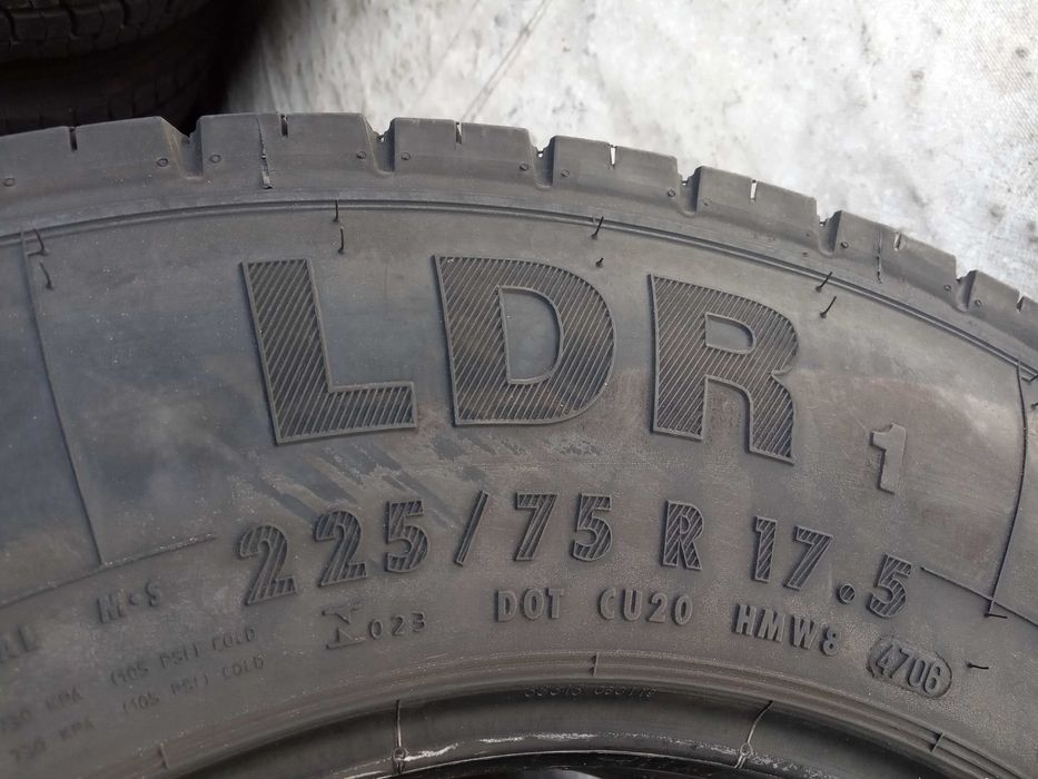 4 тежкотоварни гуми 225/75R17.5 Continental LDR1 129/127M M+S