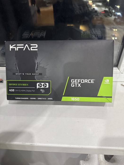 GeForce GTX 1650 4GB — как новая, использовалась 1 месяц