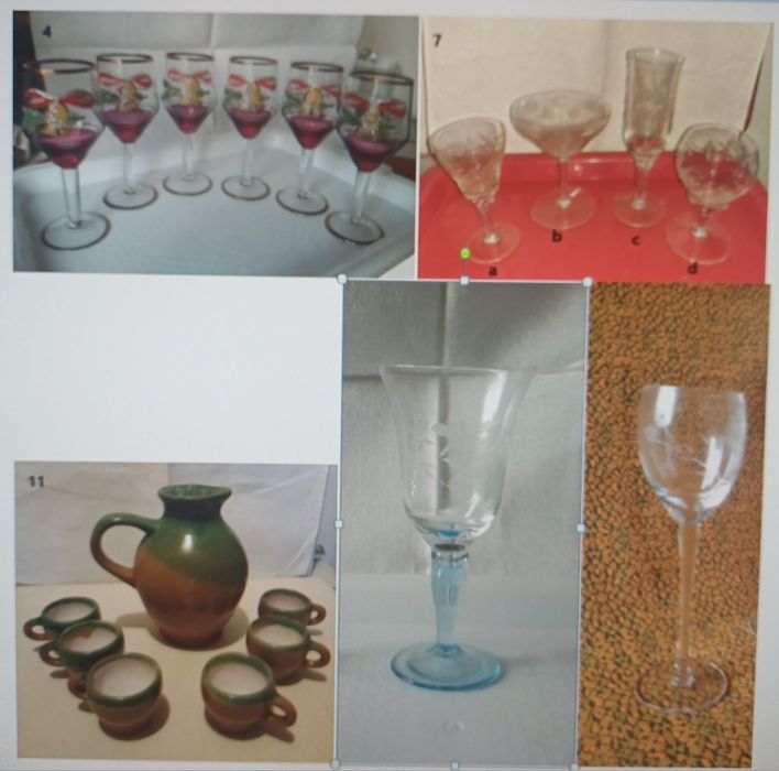 Vand diferite seturi de pahare