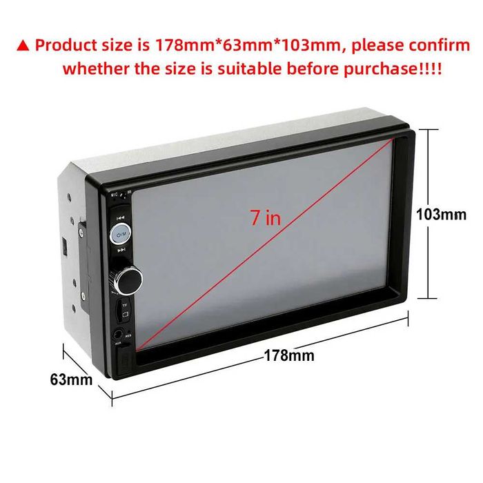 Mp3 USB 2DIN radio auto Opel Audi Volkswagen Skoda Seat bluetooth