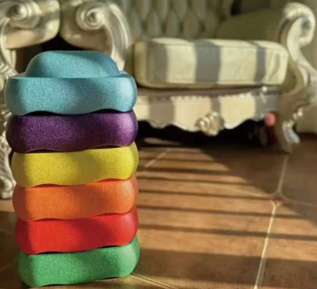 Цветни баланс камъни Stepping Stones - 3 или 6 части