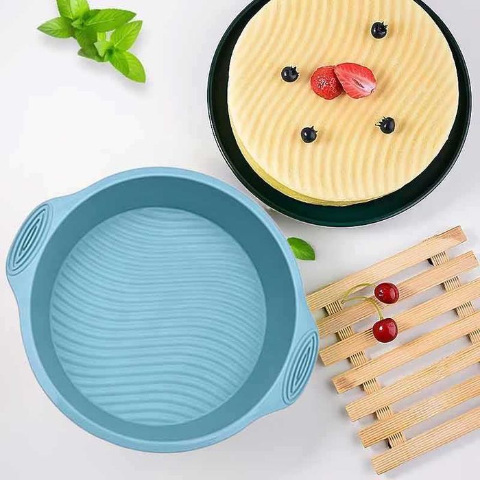 Силиконова кръгла форма за торта – модел вълни