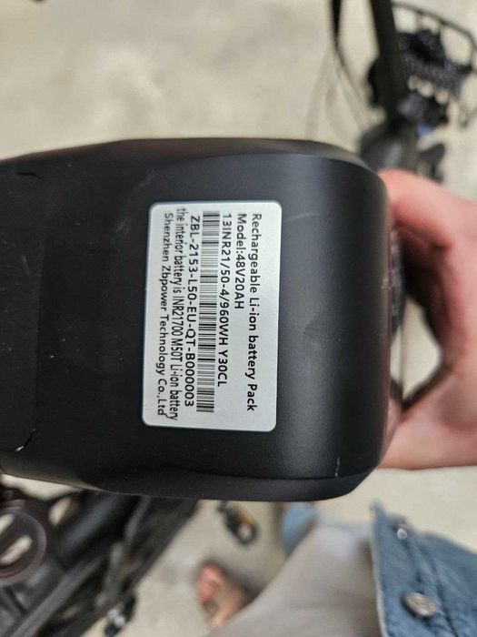 Сгъваем електрически велосипед TTGO F6 Pro с допълнителна батерия 500W 20+20Ah 35км/ч