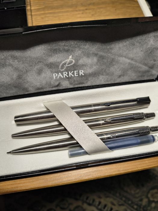 Set Parker stilou, pix și creion mecanic