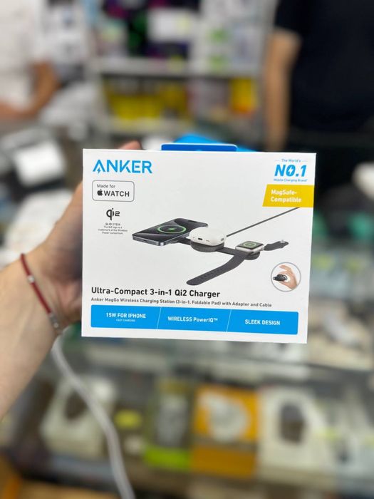 Anker 3-в-1 Зарядная Станция (Qi2, 15W) максимум удобства