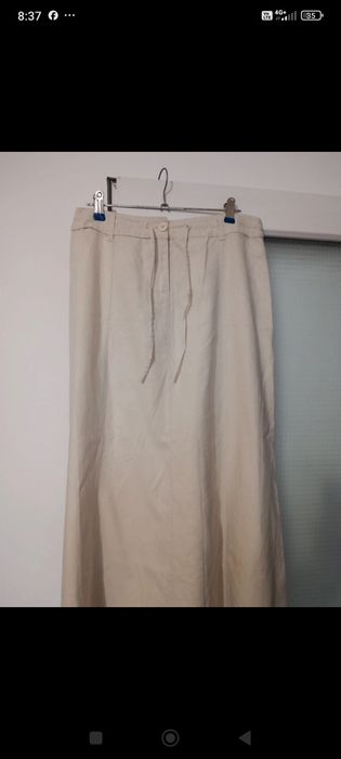 Fustă lungă Speccio din Bumbac și In Nouă