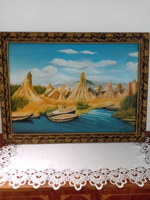 Tablouri pictate pe panză.
