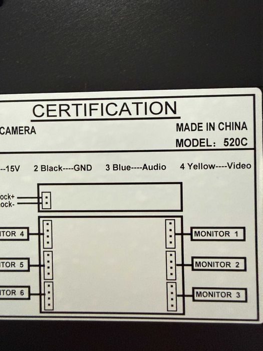 Videointerfon 520C pentru 3 apartamente 3 monitoare