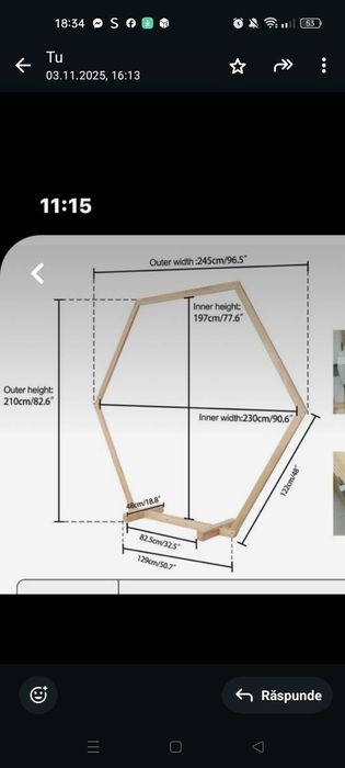 Arcadă de lemn hexagonală-Evenimete
